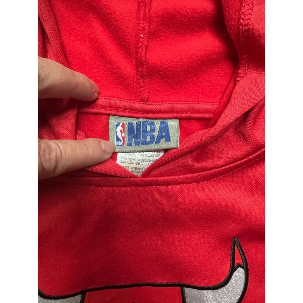 Chicago Bulls Hoodie NBA Licensed Kids Youth Size XL (16/18) Red & Black‎